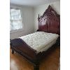 Image 1 : SOLID MAHOGANY QUEEN BED SET