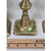 Image 2 : LOT OF 6 - BRASS CANDLE HOLDERS