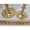 Image 2 : LOT OF 4 - BRASS CANDLE HOLDERS 