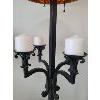 Image 2 : TIFFANY STYLE WROUGHT IRON FLOOR LAMP