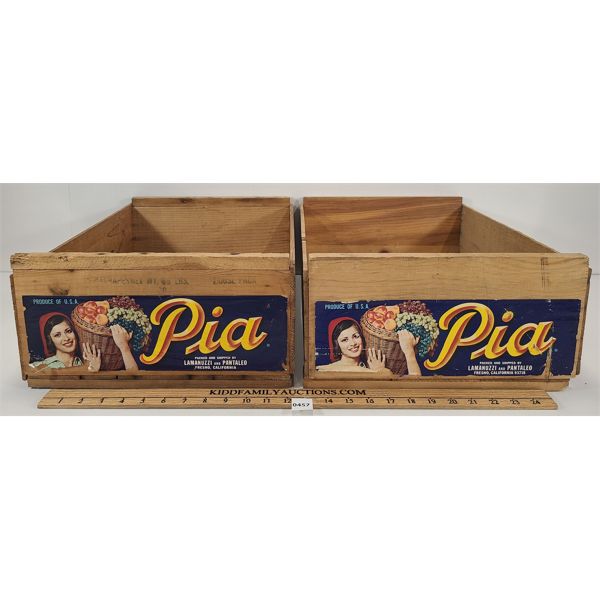 LOT OF 2 - PIA FRUIT BOXES 