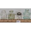 Image 2 : LOT OF 4 - GLASS INKWELL & BOTTLES