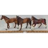 Image 1 : LOT OF 3 - GIFTCRAFT HORSES - FINE CERAMIC 