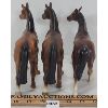 Image 3 : LOT OF 3 - GIFTCRAFT HORSES - FINE CERAMIC 