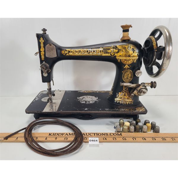 SINGER SEWING MACHINE W/ BELT & ACCESSORIES