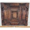 Image 1 : CARVED WALNUT DOOR PANEL W/ KEY HOLE 