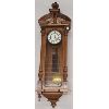 Image 1 : WALNUT REGULATOR CLOCK - SPRING DRIVEN TIME & STRIKE