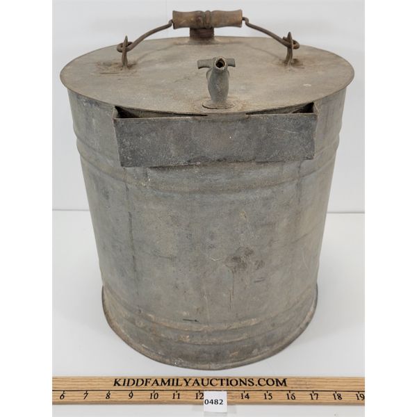 DECORATIVE GALVANIZED PAIL