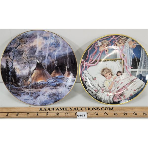 LOT OF 2 - 1986 & 1993 COLLECTORS PLATES - SEE ALL PICS