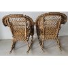 Image 2 : LOT OF 2 - "HIS & HERS" WICKER ROCKING CHAIRS