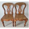 Image 1 : LOT OF 2 - BALLOON BACK DINING CHAIRS