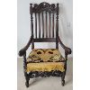566  EBONY EDWARDIAN () ARM CHAIR