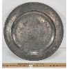 Image 1 : OLD BRITISH PEWTER PLATTER W/ MAKERS MARK 
