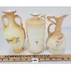 Image 3 : LOT OF 3 - AUSTRIAN PORCELAIN VASES 