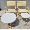 Image 1 : LOT OF 4 -FAUX BAMBOO & PLASTIC PATIO CHAIRS & TABLES