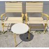 Image 1 : LOT OF 3 - FAUX BAMBOO & PLASTIC PATIO CHAIRS & TABLES