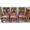 Image 2 : LOT OF 6 - OAK MISSION STYLE DINING CHAIRS - CIRCA EARLY 1900's