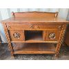 Image 2 : OAK MISSION SYLE SIDEBOARD W/ KEY - CIRCA EARLY 1900's