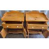 Image 2 : LOT OF 2 - PINE SIDE TABLES 