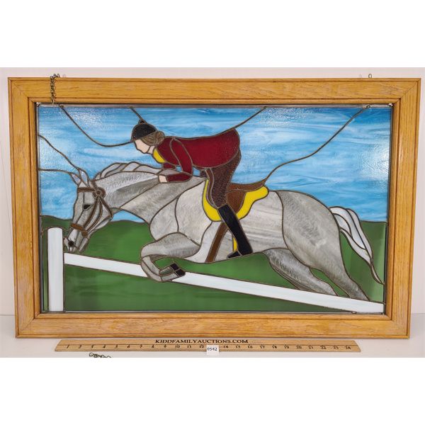 EQUESTRIAN THEMED STAINED GLASS