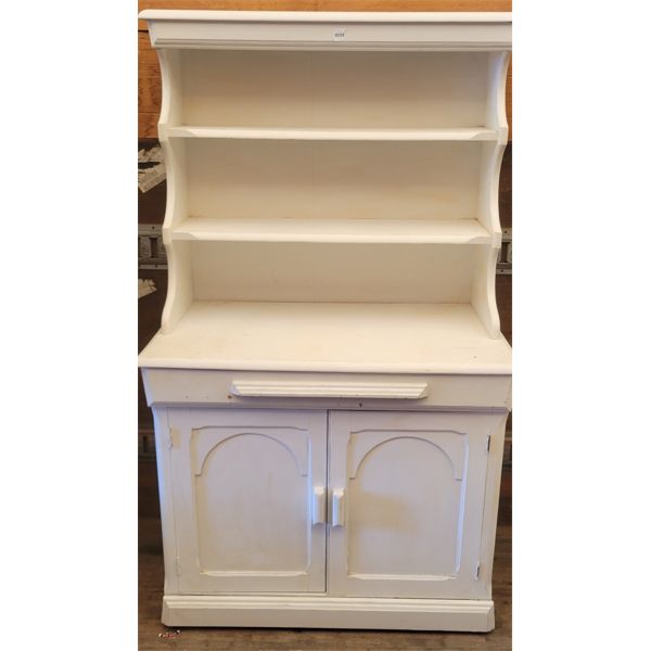 PAINTED WOOD BAKERS HUTCH 