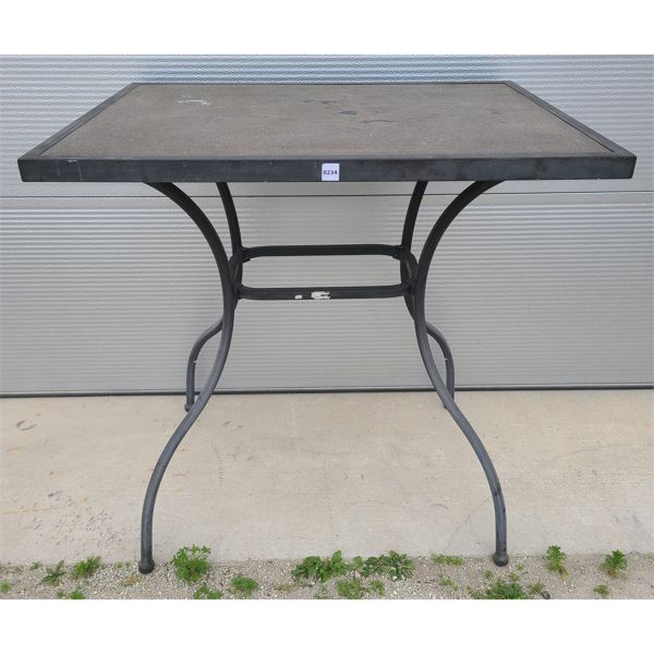 UBERHAUS WROUGHT IRON CAFE TABLE