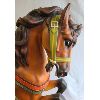 Image 2 : DENTZEL ANTIQUE (1895-1905) HANDCARVED WOOD CAROUSEL HORSE - "PRANCER" STYLE 