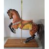 Image 6 : DENTZEL ANTIQUE (1895-1905) HANDCARVED WOOD CAROUSEL HORSE - "PRANCER" STYLE 