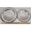 Image 1 : LOT OF 2 - 1962 MOSPORT SILVER SERVING TRAYS 