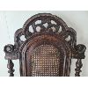 Image 2 : CANE BACK CHAIR - DARK WALNUT FINISH - CIRCA 1800's