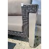 Image 2 : LOT OF 2 - RESIN WICKER LOOK OUTDOOR PATIO LOVE SEAT & TABLE