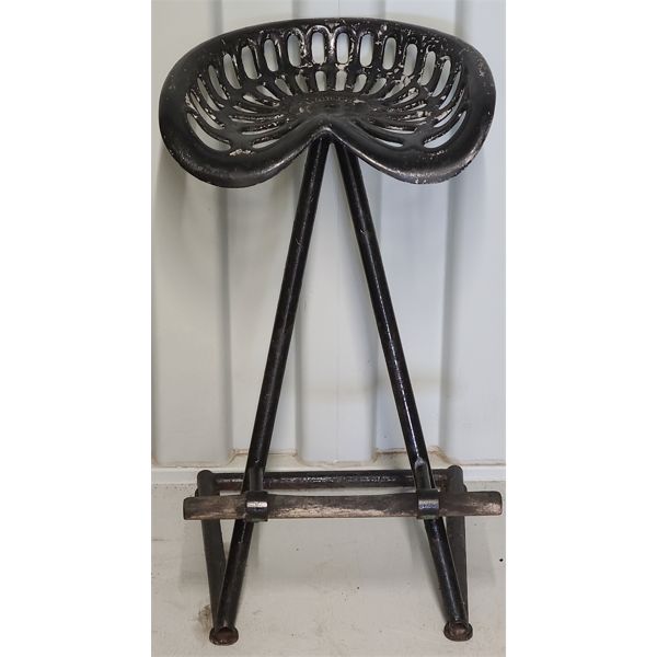 HAUSER CAST IMPLEMENT BAR STOOL