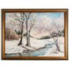 Image 1 : Snow Scene Painting by M. Jensen [64479]