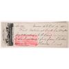 Image 1 : Empire Ranch Check with Walter Vail Signature [163350]