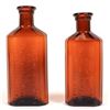 Image 1 : Amber Leadville Davis Drug Bottles (2),  [162725]