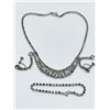 Image 1 : GORGEOUS RHINESTONE NECKLACE,EARRINGS AND BRACELET SET