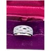 Image 1 : A BOXED 14K WHITE GOLD INFINITY RING W/ 62 DIAMONDS
