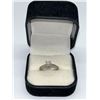 Image 1 : 18K WHITE GOLD DIAMOND SOLITAIRE ! 0.5 CT CLARITY CUT DIAMOND