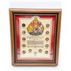 Image 2 : CANADIAN VINTAGE FRAMED SILVER DIME COLLECTION