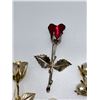 Image 8 : FOUR 4 VINTAGE FLOWER BROOCHES WITH ONE GF CARVED FLOWER BROOCH