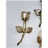 Image 9 : FOUR 4 VINTAGE FLOWER BROOCHES WITH ONE GF CARVED FLOWER BROOCH