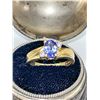 Image 1 : 14K GOLD TANZANITE RING 3.5 GRAMS