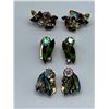 Image 1 : THREE PAIRS OF VINTAGE CRYSTAL CLIP ON EARRINGS