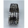 Image 2 : WIDE STERLING SILVER EXPANDABLE DESIGNER CUFF BRACELET