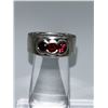Image 2 : THREE STERLING GEMSTONE RINGS