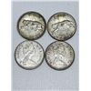 Image 1 : LOT OF 4 CANADIAN SILVER QUARTERS