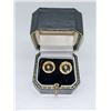 Image 1 : VERY INTERESTING 14K GOLD EARRINGS IN ORIGINAL BOX