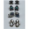 Image 1 : SET OF 4 VINTAGE EARRINGS INCLUDING SIGNED KRAMER AND CORA