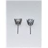 Image 2 : 14K WHITE GOLD HIGH QUALITY EARRINGS