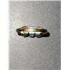 Image 10 : AMAZING DARK SOLID OPALS ANTIQUE RING 15K GOLD